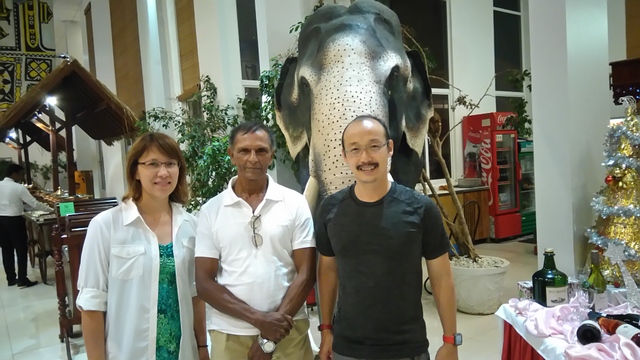 Kristine Oehlers and Harry from Singapore with Upali 2016