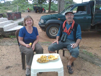Thrish and Andrew at Yala National Park