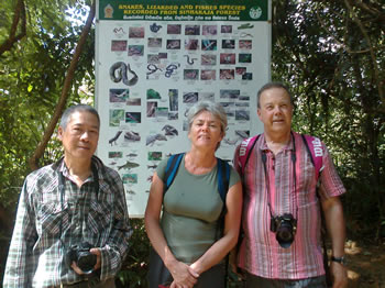 Randy, Nancy and Paul at Sinharaja