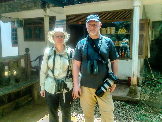 Rob and Alice at Kitulgala village