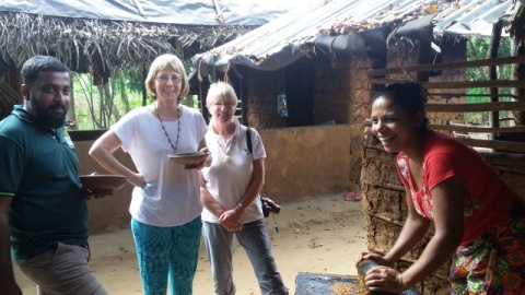 Christine and Carole with Chameera