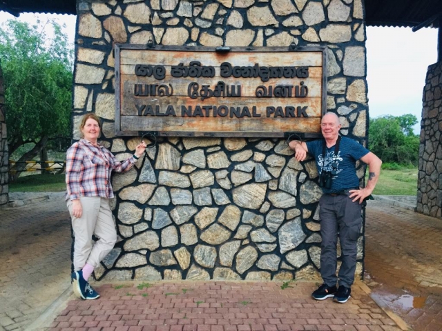 Debbie and Chris Moore at Yala National Park