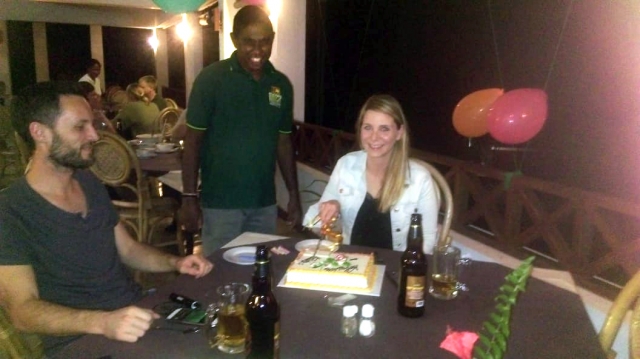 Caroline's birthday celebration with Markus (and Dammika)